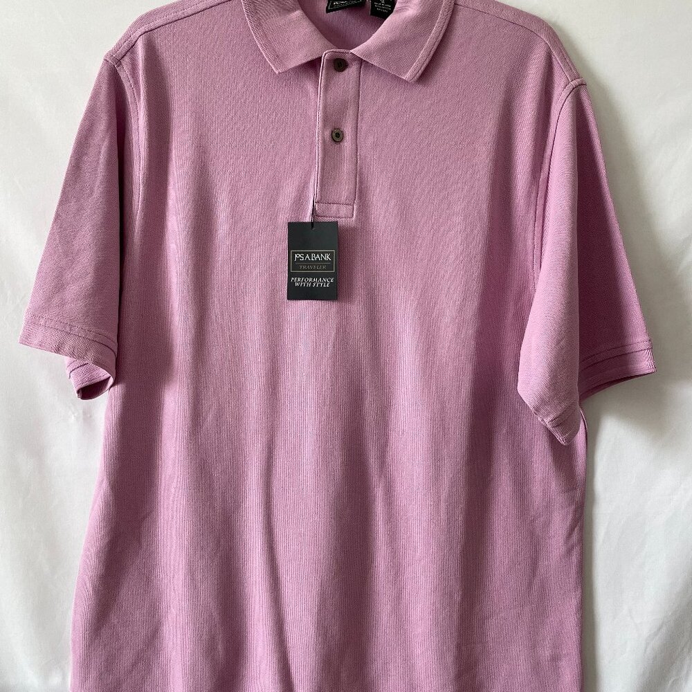 NWT Jos A. Bank Mens Pink Short Sleeve Traditional Fit T-Shirt Size M